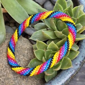 $6 with Bundle Glass Beaded Bracelet Roll-on Bohemian  Hippie